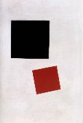 Kasimir Malevich Black Square and Red Square oil painting on canvas